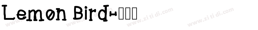 Lemon Bird字体转换